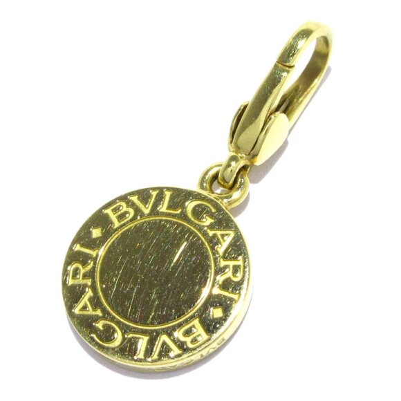 BVLGARI 18K Yellow Gold Orange Color Stone Pendant Head 703-081525 - Picture 5 of 5